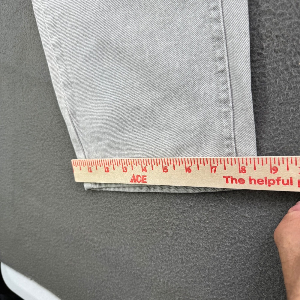 Vintage Lee Riveted Jeans Mens 36x30 (34) Gray Denim Straight Regular 90s Grunge - Picture 9 of 12